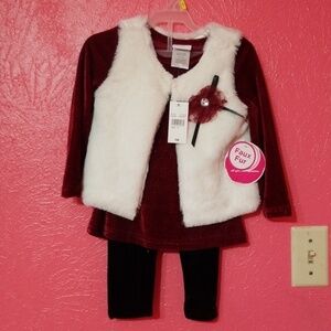 2t velvet and fur outfit Nanette